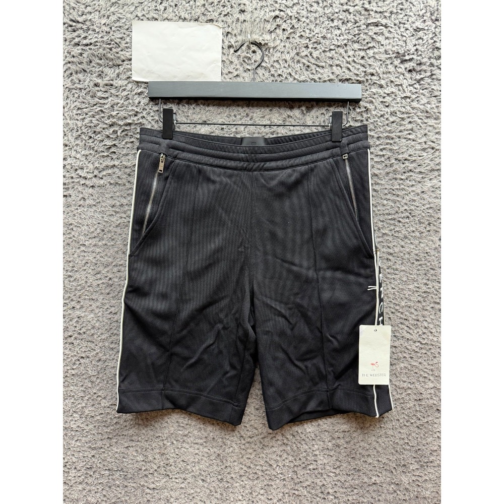 NWT Givenchy Logo Band Drawstring Designer Track Shorts Black Mens Size XS
